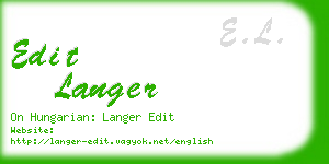 edit langer business card